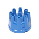 Distributor Cap, Female Style, Blue, Clamp-Down Ford V8