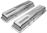 Valve Covers, Chevy Small Block, 1964-67 Original Style, Chrome