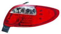 Set LED Achterlichten passend voor Peugeot 206 excl. CC/SW - Rood/Helder