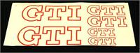 Stickers Golf Gti Red