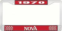 nummerplåtshållare, 1970 NOVA STYLE 2 röd