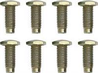 Seat Belt Bolt Set; Gold 1/2"-13 x 1-1/4", Without Shoulder; 8-Pieces; Coarse Thread