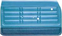 1966 IMPALA & SS 2 DOOR COUPE / CONVERTIBLE 2 TONE BRIGHT BLUE NON-ASSEMBLED FRONT DOOR PANELS