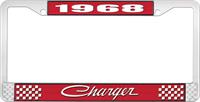 nummerplåtshållare 1968 charger - röd