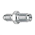 Fitting, Brake, Male -3 AN to Male 10mm x 1.25 Inverted Flare, Steel, Zinc Plated, Each