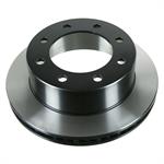 Brake Rotor, Premium, Solid Surface, Cast Iron, Black E-coat/Natural
