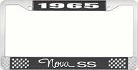 1965 NOVA SS LICENSE PLATE FRAME STYLE 3 BLACK