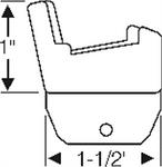 U Jamb lock pillar filler