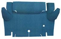 1965-66 Mustang Convertible Loop Carpet Trunk Floor Mat - Medium Blue