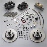 Disc Brakes, Front, 11.25 in. Diameter Rotors, 4-Piston Calipers, Ford, Kit