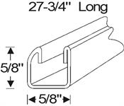 Lower window sash channel 27-3