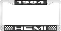 1964 HEMI LICENSE PLATE FRAME - BLACK