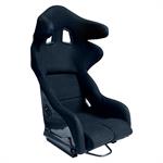 Sport seat 'JJ' - Black - Non-reclinable fibreglass back-rest