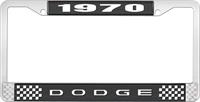 1970 DODGE LICENSE PLATE FRAME - BLACK