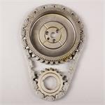 Timing Chain and Gear Set, Heavy-Duty, Single Non-Roller, Iron/Billet Steel Sprockets, GM, 350, 5.7L, Set