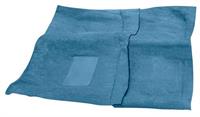 1964-66 BARRACUDA AUTO PASSENGER AREA CARPET SET WITH CONSOLE STRIPS-MED BLUE