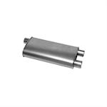 Muffler, SoundFX, 2 1/2 in. Inlet/2 1/4 in. Outlet, Steel, Aluminized, Chevy, Pontiac, Each