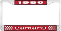 1980 CAMARO LICENSE PLATE FRAME STYLE 1 RED