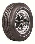 Tire, Coker BF Goodrich Radial T/A, P 215 /60R15, Radial, Solid White Letters, Each