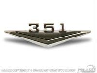 emblem framskärm, "351"