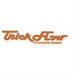 Decal, Trick Flow®, Cylinder Heads, 12 in. Long, 3 in. Wide, Orange, White, Blue, Each