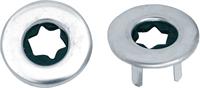 Door Lock Knob Ferrules; Wide OEM Style; Pair