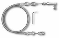 Throttle Cable, Hi-Tech, Braided Stainless Steel, 36"
