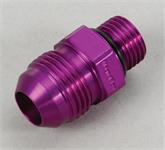 Fitting, Union Reducer, Male -8 AN to Male -6 AN O-Ring, Purple, Aluminum, Each