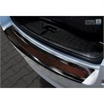 RVS Achterbumperprotector 'Deluxe' BMW 5-Serie F11 Touring 2010-2016 Zwart/Rood-Zwart Carbon