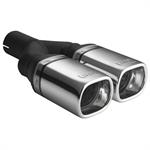 Exhaust Tail Pipe Double Rectangular 80x65x200