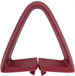 1974-81 Bucket Seat Belt Guide ; Triangle;  Firethorn Red