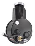 Power Steering Pumps, Direct Replacement, Saginaw P Series, Natural, Black Powdercoated Reservoir, Standard-volume, Chevy