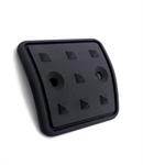 Pedal Pads, GM Match, Emergency Brake Pedal, Black, Aluminum