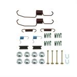 brake hardware kit, drum brakes, rear