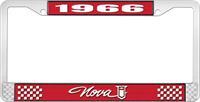 nummerplåtshållare, 1966 NOVA STYLE 1 röd