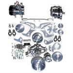 Pulley Kit, Billet aluminum, Serpentine