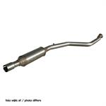 100% RVS Middendemper passend voor Opel Astra H GTC 1.6T (180pk) 2007-