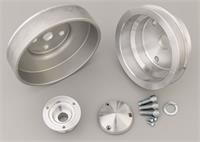 Pulley Kit, Billet aluminum, Serpentine