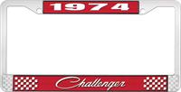 nummerplåtshållare 1974 challenger - röd