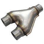Exhaust Y-Pipe, Steel, Aluminized, Slip-Fit, 2.00 in. Inlets, 2.00 in. Outlet, Each