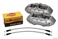 Disc Brake Kit, D8-6, Front, Calipers, 6-Piston Caliper, Clear Anodized, GM,
