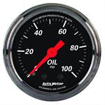 Oil pressure, 52.4mm, 0-100 psi, mechanical