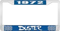 nummerplåtshållare, 1972 DUSTER - blå