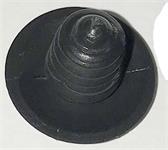 Plastic plug 20mm head 7,5-8,5mm hole 16mm long black