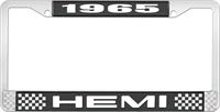 1965 HEMI LICENSE PLATE FRAME - BLACK
