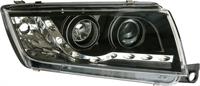 Set Koplampen in DRL-Look passend voor Skoda Fabia 2000-2004 - Zwart