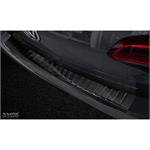 Zwart RVS Achterbumperprotector passend voor Volkswagen Golf VII Variant 2012-2017 'Ribs'