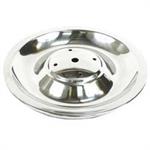 Center Cap, Rallye Style, Snap-on, Stainless Steel, Chrome, Chevy, Each