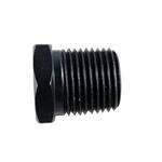 Fitting, Bushing Reducer, Male 3/8 in. NPT to Female 1/8 in. NPT, Aluminum, Black Anodized, Each