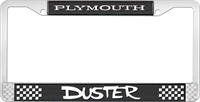 PLYMOUTH DUSTER LICENSE PLATE FRAME - BLACK